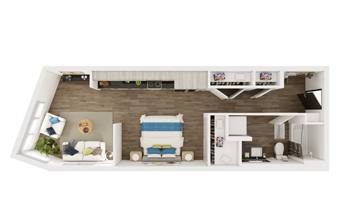 SALTBOX, Studio, 1 Bath at Marina Square, Bremerton, WA, 98337